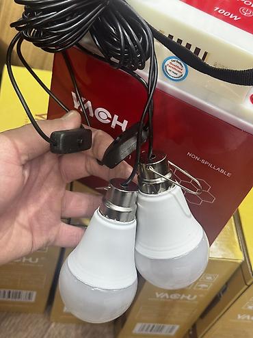 100w: Күн чырак (солнечный) 12v 22.8AH 220v 100w, 5v Лампочка 2шт 5ваттан — 2