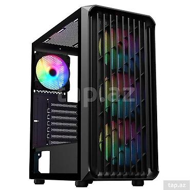 ventilator notebook: Sama 205A 4X ARGB Gaming Case - 4 ədəd ARGB fan: rəngli işıqlandırma — 1
