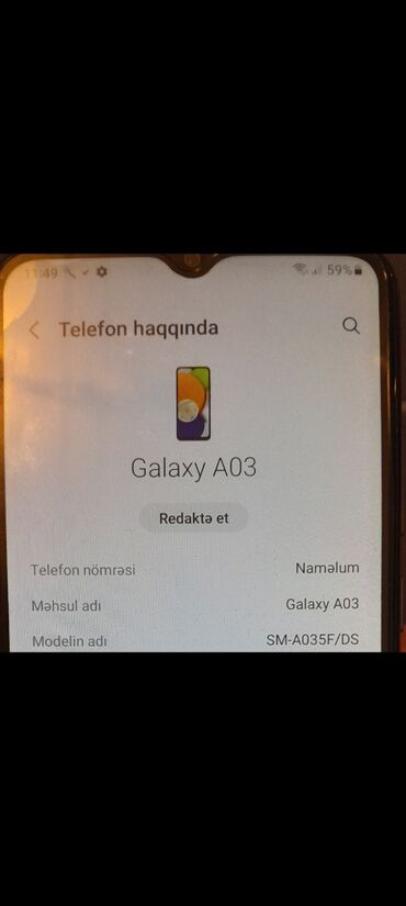 samsunq s21: Samsung Galaxy A03, 64 ГБ, цвет - Синий, Face ID