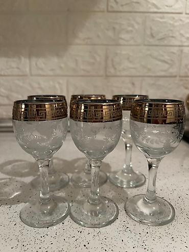 acar qabı: Rümkalar, rəng - Qızılı, Şüşə, 6 ədədli dəst — 2