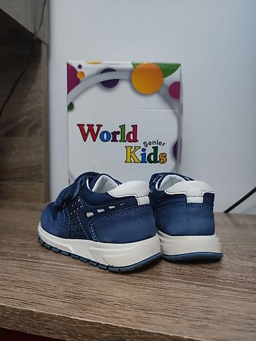 Детская обувь: Кожаные кроссовки для мальчика турецкой фирмы World kids Очень — 11