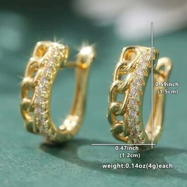 Minđuše: Minđuše – elegantne alke sa cirkonima - Dizajn: više modela finih — 35