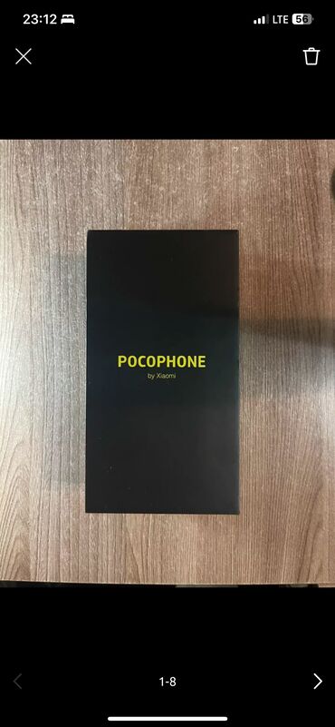 snapdragon 865: Poco Pocophone F1, Б/у, 64 ГБ, цвет - Серый, 1 SIM, 2 SIM