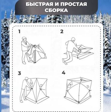 Палатки: Палатка утепленная автоматическая Cube camping 240 X 240 X 200см — 2
