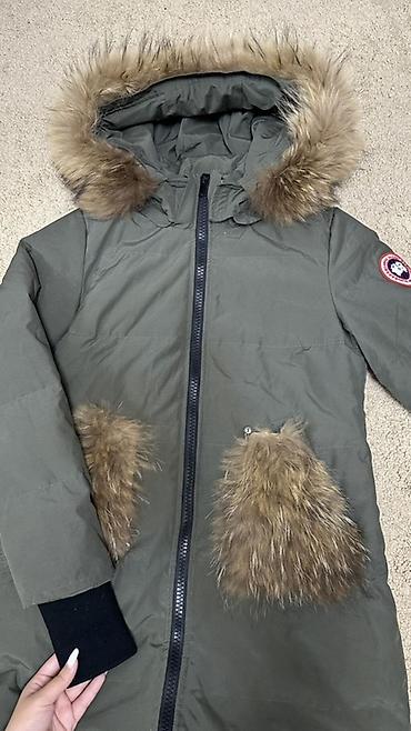 куртка canada goose: Пуховик, По колено, С мехом, L, XL — 3