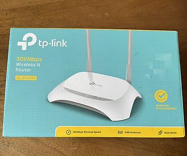 Настольные ПК и комплектующие: TP-Link TL-WR840N Wi‑Fi router - Simsiz sürət: 300 Mbps (Wireless N — 1