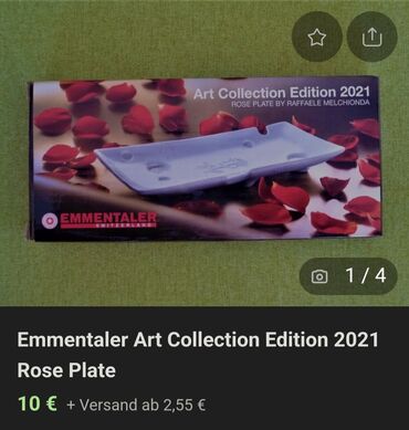 Ostalo posuđe: Tanjir nov za sir Ennentaler Svajcarska izdanje 2021god. Keramicki — 3