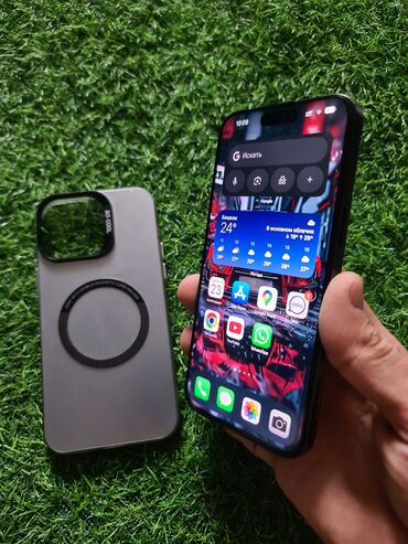 китайский айфон 14 про мах: IPhone 15 Pro Max, 256 ГБ, Black Titanium, Чехол, 100 %