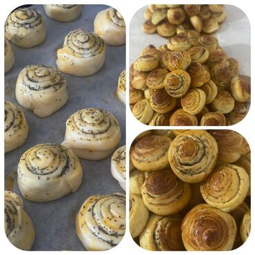 Выпечка, хлебобулочные изделия: Ароматные домашние булочки, приготовленные из мягкого теста, с нежной — 2