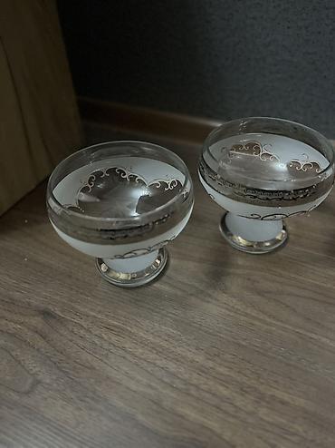 pudin: Tort və şiriniyyat qabı, rəng - Ağ, Şüşə — 3