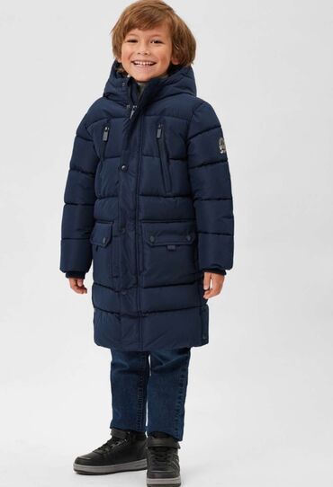 зимние детские куртки на девочку: Куртка цвет - Синий