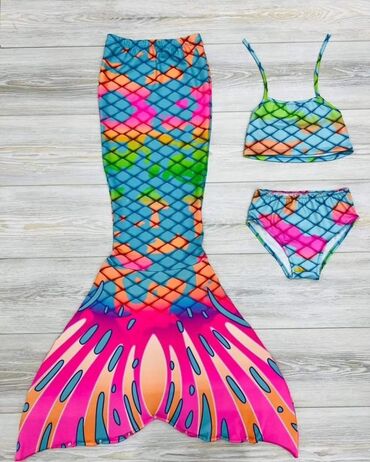 Kupaći kostimi: 🧜🏼‍♀️ Sirena trodelni kupaći kostimi 🥰 Veličine od 2 do 14 godina — 8