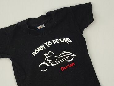 koszulka barcelony z nadrukiem: T-shirt, 1.5-2 years, 86-92 cm, condition - Very good
