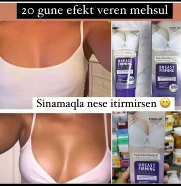 Saçlara qulluq: 🔥Breast kremi 🔥Sinə böyüducu və dikləşdirici 🔥Formaya salir yuvarlaq