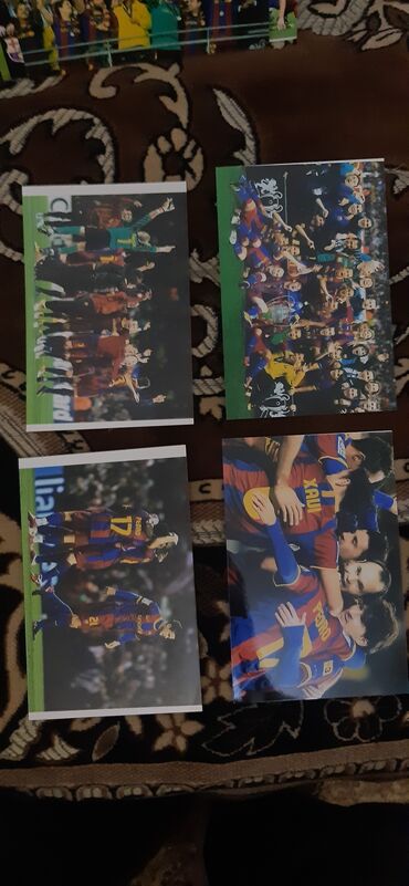 Digər kitablar və jurnallar: Barselona futbol şəkilləri.405 ədəddir — 23