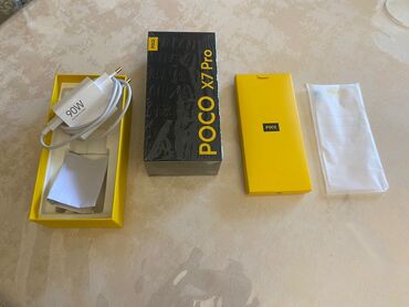 беш сары телефон: Poco X7 Pro, Жаңы, 256 ГБ, түсү - Кара