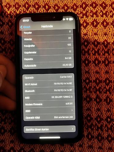 Apple iPhone: IPhone X, 64 GB, Qara, Face ID — 3