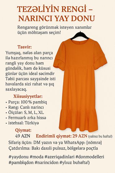 Gündəlik donlar: Gündəlik don, Midi, S (EU 36)