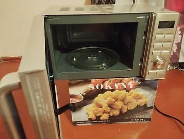soba: SOKANY ikirezinli elektrik fritözü + NeoHot mikrodalğalı soba dəsti - — 4