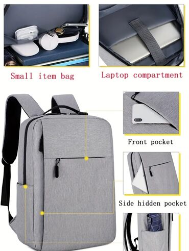 Noutbuklar üçün örtük və çantalar: Minimalist dizaynlı uniseks laptop çantası - Rəng: qara (şəkillərdə — 3