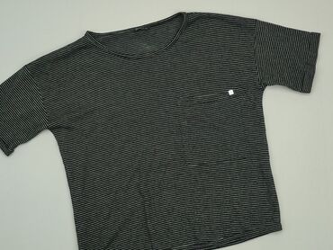 bluzki białe w czarne paski: T-shirt, House, L, stan - Dobry
