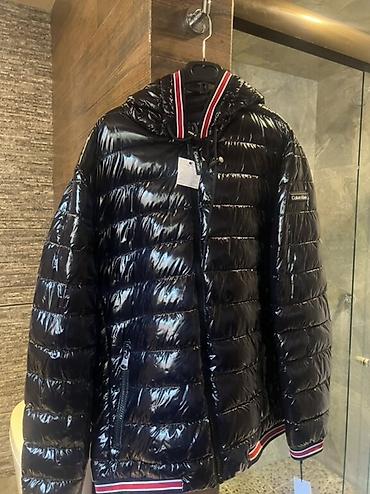 барбери куртка: Пуховик Calvin Klein original, мужской - Цвет: черный, глянцевый — 3