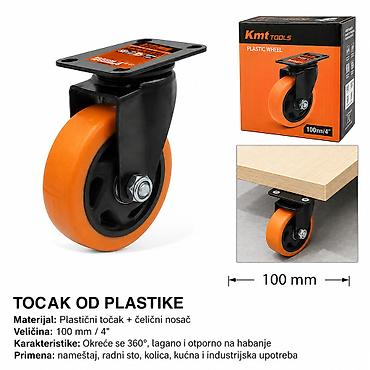 KMT Style točak od plastike sa čeličnim nosačem – 100 mm Opis: -