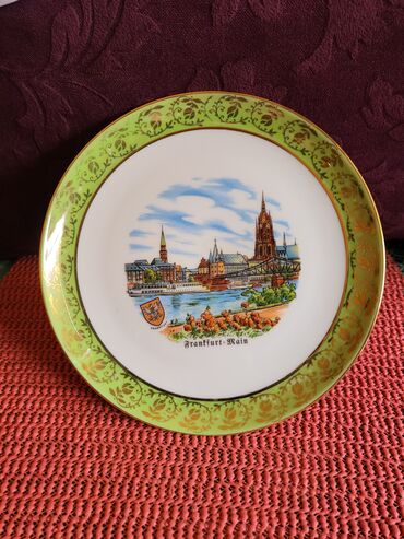 Slike i ramovi: Tanjir nov za zid,vintaz Frankfurt. Porcelanski nov tanjir za — 3