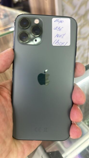 коробка айфон 7: IPhone 11 Pro, Колдонулган, 256 ГБ, Куту, 100 %