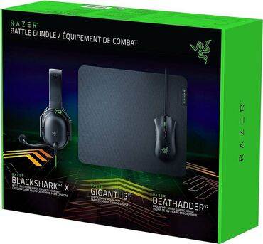 компьютерные мыши tesoro: Razer Battle Bundle – DeathAdder V2 -BlackShark V2 X- Gigantus V2 M –