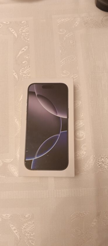 iphone arxalıq: IPhone 16 Pro, 256 GB, Black Titanium, Sənədlərlə, Zəmanət, Barmaq izi