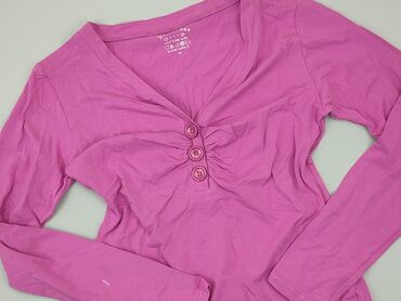 czarne bluzki w róże: Blouse, S (EU 36), condition - Good