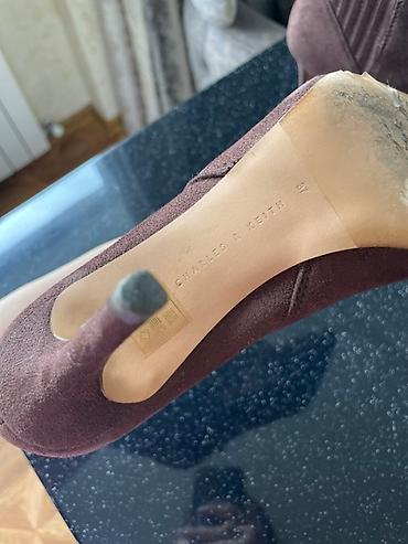 botinkalar cəkmələr: Charles&Keith, Ölçü: 37, rəng - Qəhvəyi, İşlənmiş — 4