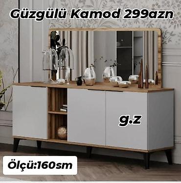 guzgulu komod: Güzgülü kamod – modern və zərif dizayn. - Üst hissədə geniş — 1
