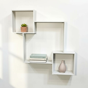 буфеты буу: Полка навесная P009 (Юта) Большая прямоугольная полка для книг и