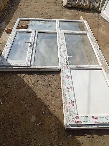 plastik qapi pencere kreditle: Plastik pəncərə və qapı dəsti - Material: PVC profil (üzərində — 1