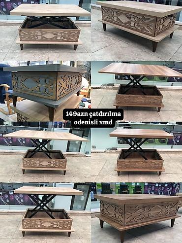 temiz xali: Qaldırılan üstlü transformasiya olunan jurnal/çay masası - Material — 1