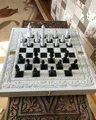 şahmat satışı: Şahmat əl işidi qoz agacinan yigilib — 5