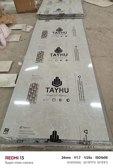 pla filament: Dekorativ divar panellər. ölçü 2,80*1,20 Şəkillərdə müxtəlif mərmər — 5