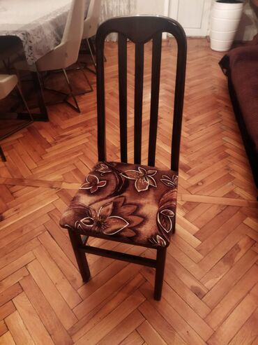 bez materiallı stol: 6 stul, İşlənmiş, Taxta, Azərbaycan, Çatdırılma yoxdur