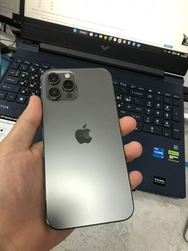 цена 12 про макс: IPhone 12 Pro Max, Колдонулган, 512 ГБ, Matte Space Gray, 85 %