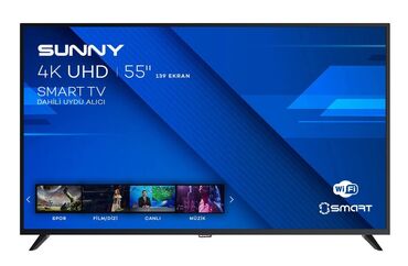 tesla tv qiymeti: İşlənmiş Televizor Sunny 55" 4K (3840x2160)