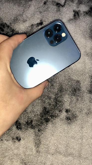 Apple iPhone: IPhone 12 Pro, Б/у, 128 ГБ, Pacific Blue, Защитное стекло, 100 % — 2