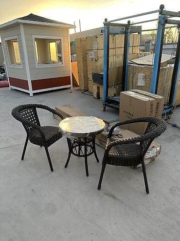 study table: Комплект садовой мебели, Кресла, Ротанг — 4