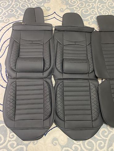 getz 2: Чехлы Экокожа, С подушкой, цвет - Черный, Hyundai, Новый — 3