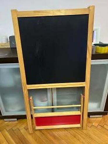 Dečije table za crtanje: Drvena dvostrana tabla za pisanje/oglašavanje - Stabilan A‑ram od — 9