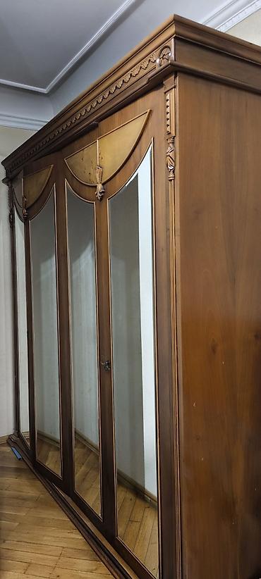 qedimi kravat: Klassik üslubda tam yataq otağı dəsti - Material: təbii ağac — 3