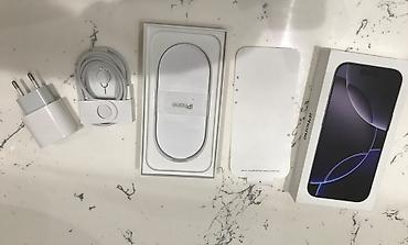 Apple iPhone: IPhone 16 Pro, 128 GB, Black Titanium, Zəmanət — 2