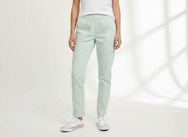 joggery damskie pepe jeans: Sinsay, Spodnie materiałowe damskie, rozmiar S
