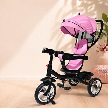 set sminke: Tricikl 800322 roze – udobna i sigurna vožnja za mališane Tricikl — 1